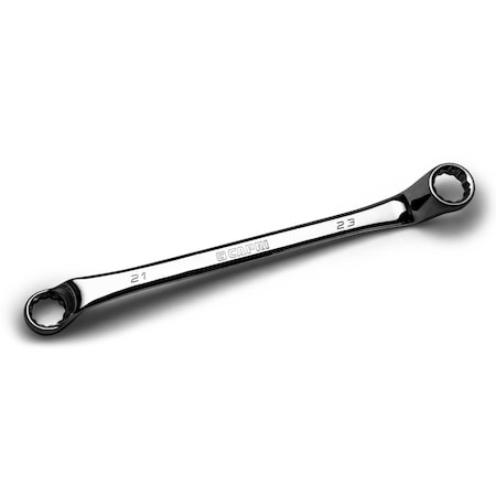 Capri Tools 21 mm x 23 mm 75-Degree Deep Offset Double Box End Wrench CP11950-2123